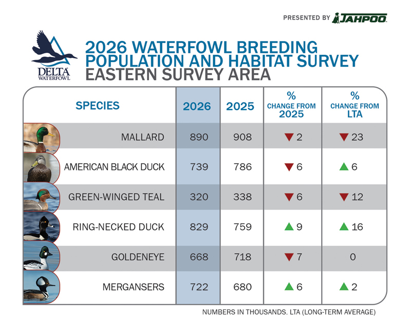 2026 Waterfowl Breeding Population and Habitat Survey - Eastern Survey Area
